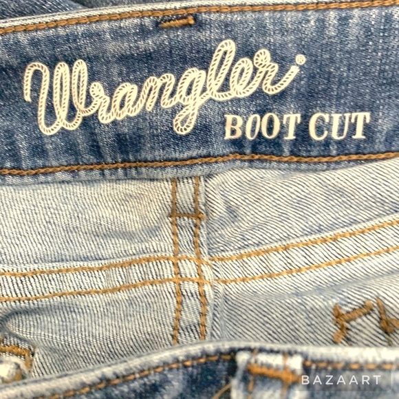 Wrangler womens Boot Cut Jeans Medium Wash Size:7 L 30 - Picture 6 of 7